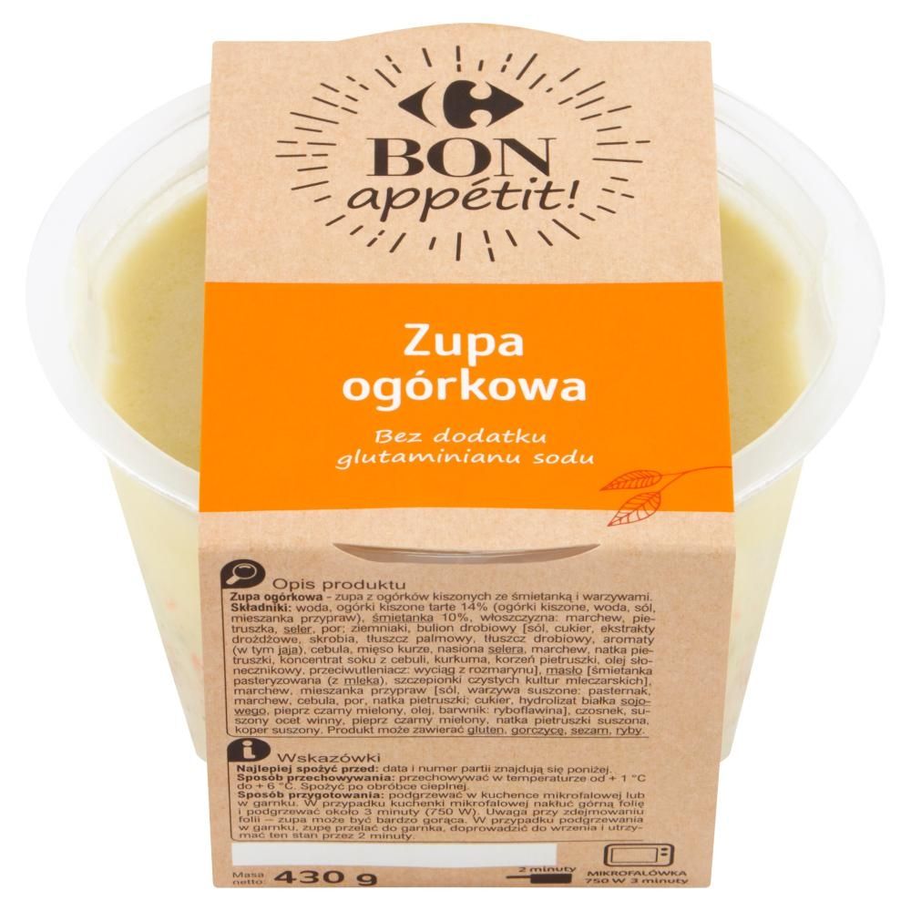 Carrefour Bon appétit! Zupa ogórkowa 430 g