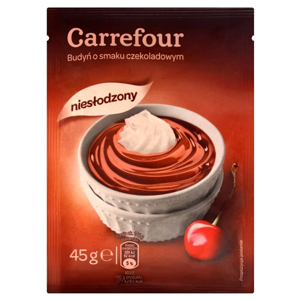 Carrefour Budyń o smaku czekoladowym 45 g