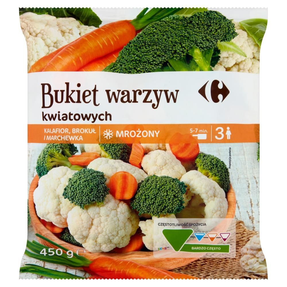 Carrefour Bukiet warzyw kwiatowych mrożony 450 g