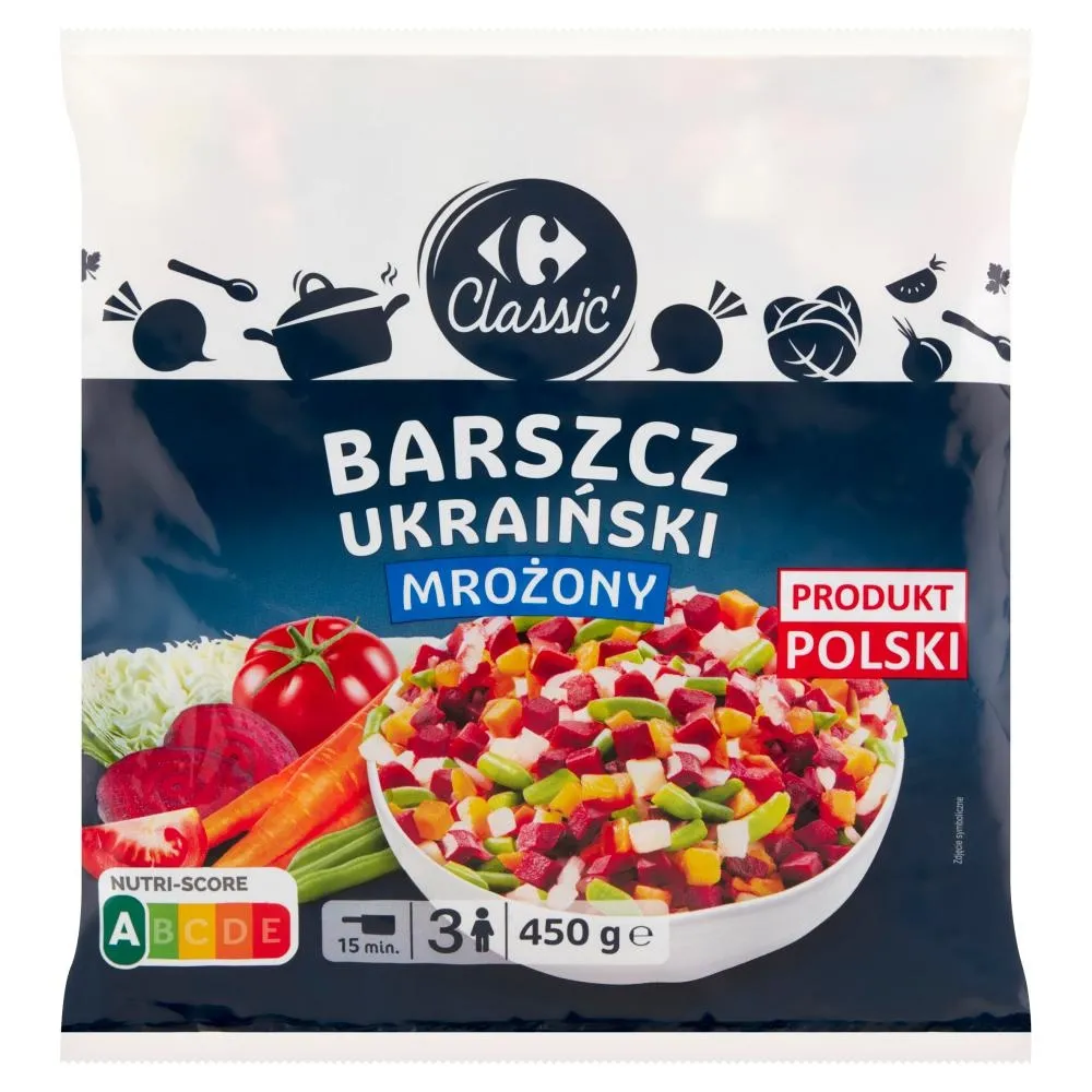 Carrefour Classic Barszcz ukraiński mrożony 450 g