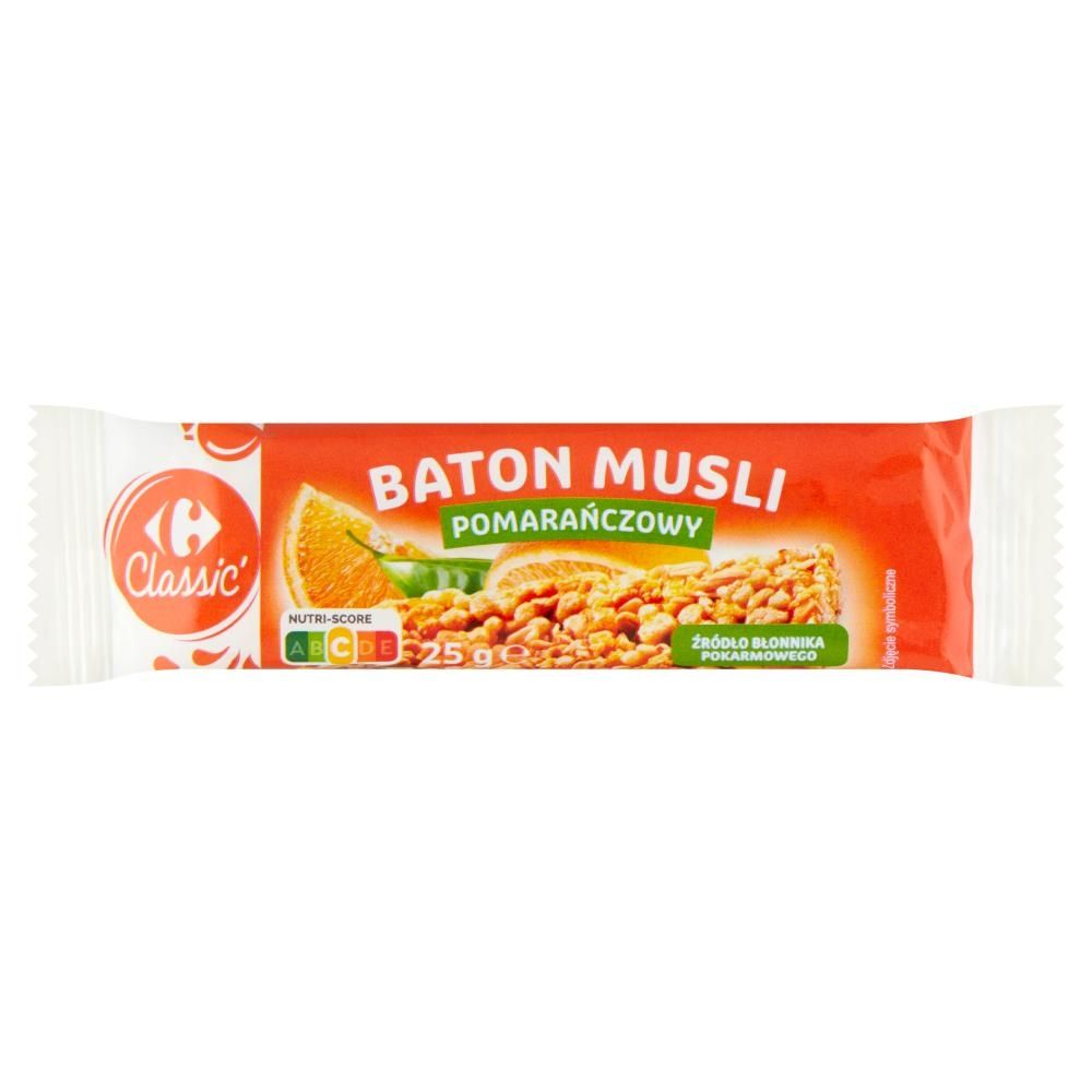 Carrefour Classic Baton musli pomarańczowy 25 g