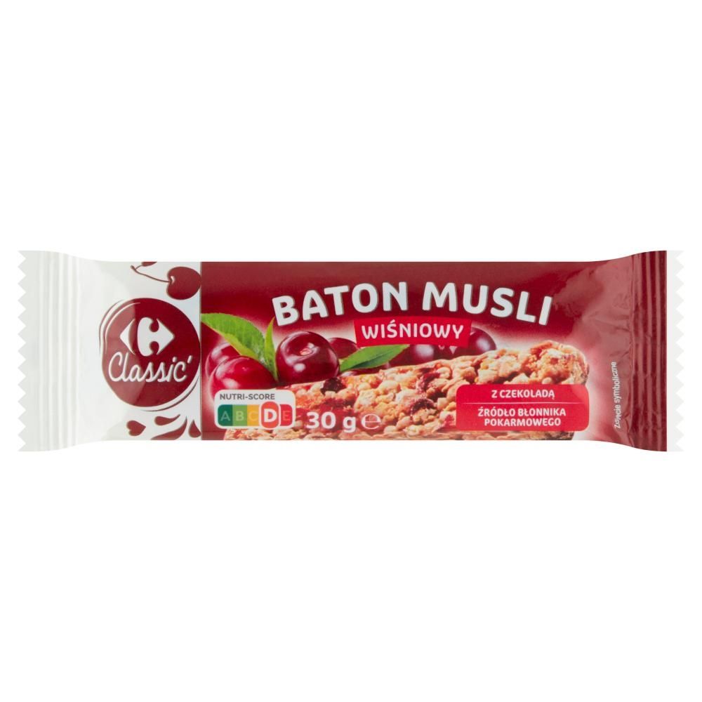 Carrefour Classic Baton musli wiśniowy 30 g