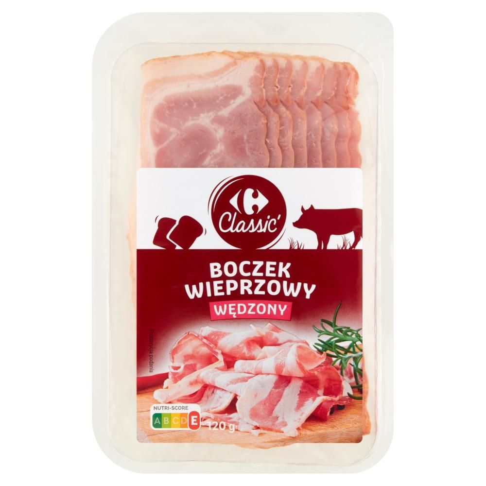 Carrefour Classic Boczek wieprzowy wędzony 120 g