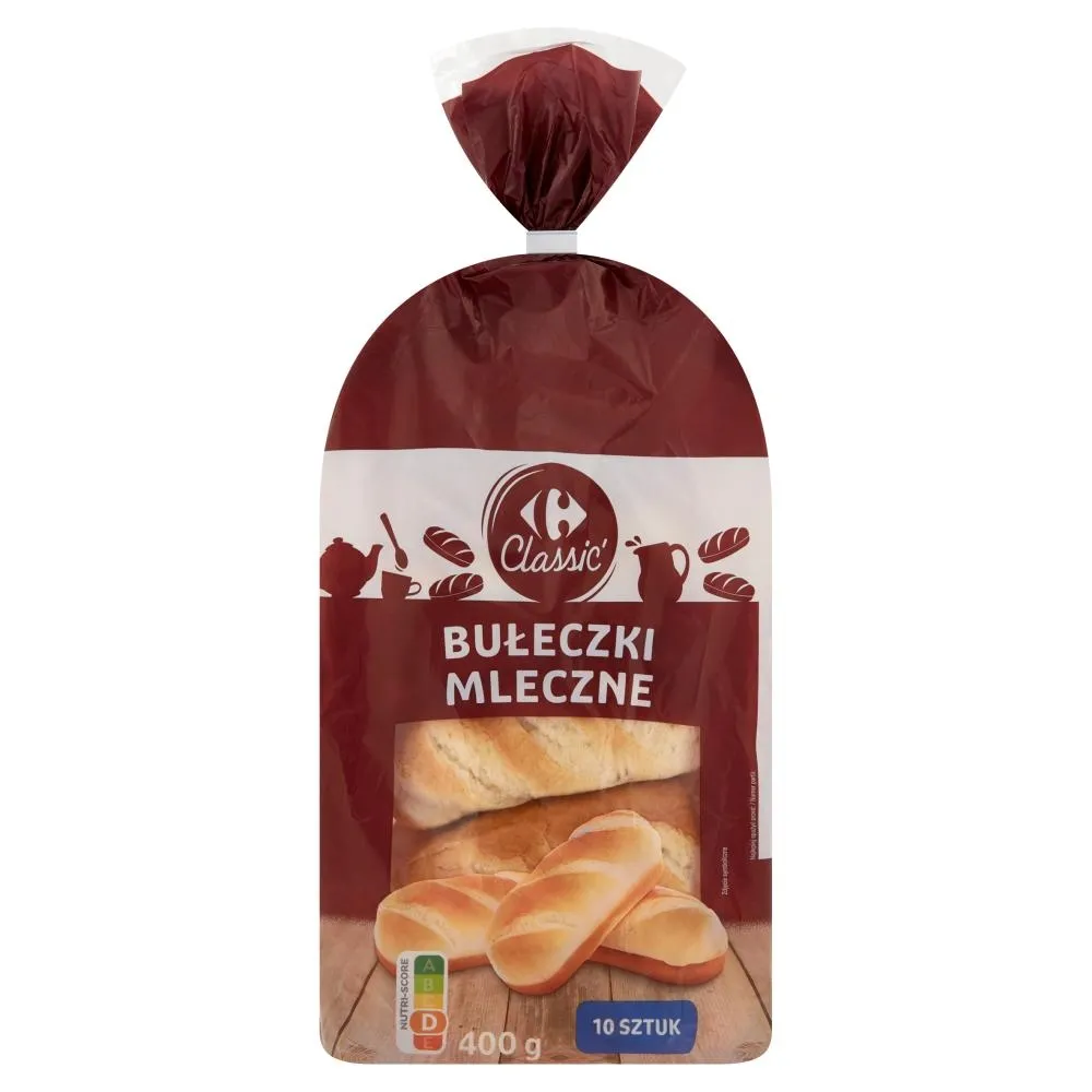 Carrefour Classic Bułeczki mleczne 400 g (10 sztuk)