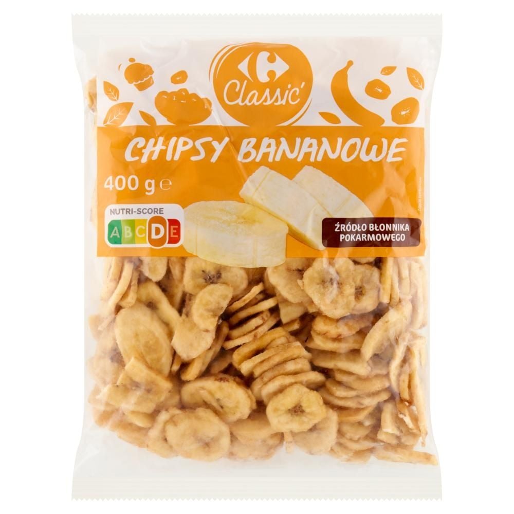 Carrefour Classic Chipsy bananowe 400 g