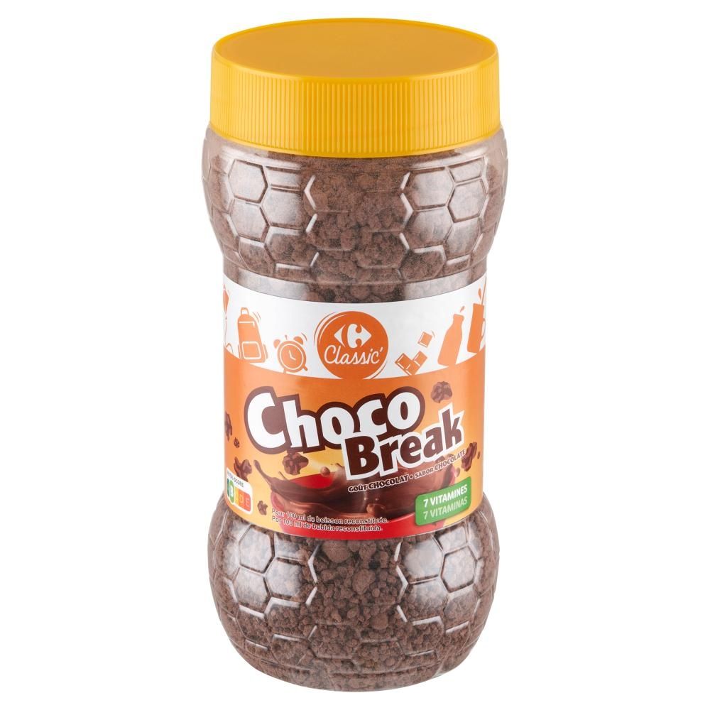 Carrefour Classic Choco Break Rozpuszczalny napój na bazie kakao 400 g