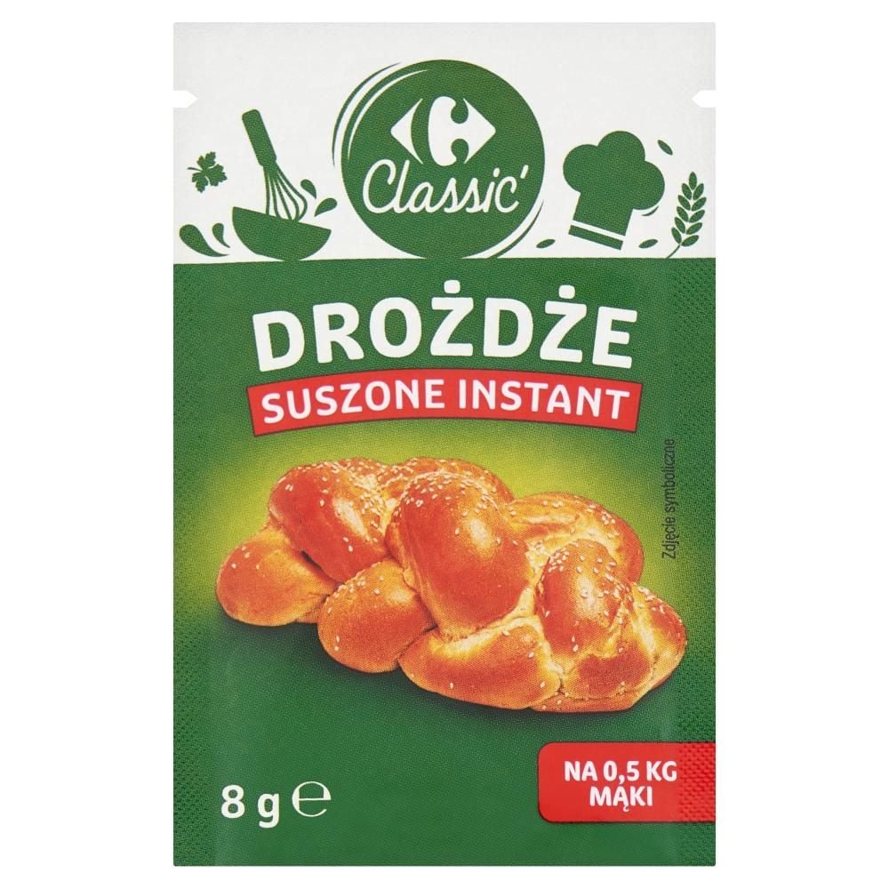 Carrefour Classic Drożdże suszone instant 8 g