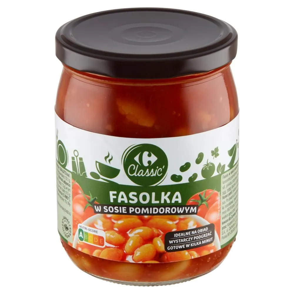 Carrefour Classic Fasolka w sosie pomidorowym 500 g