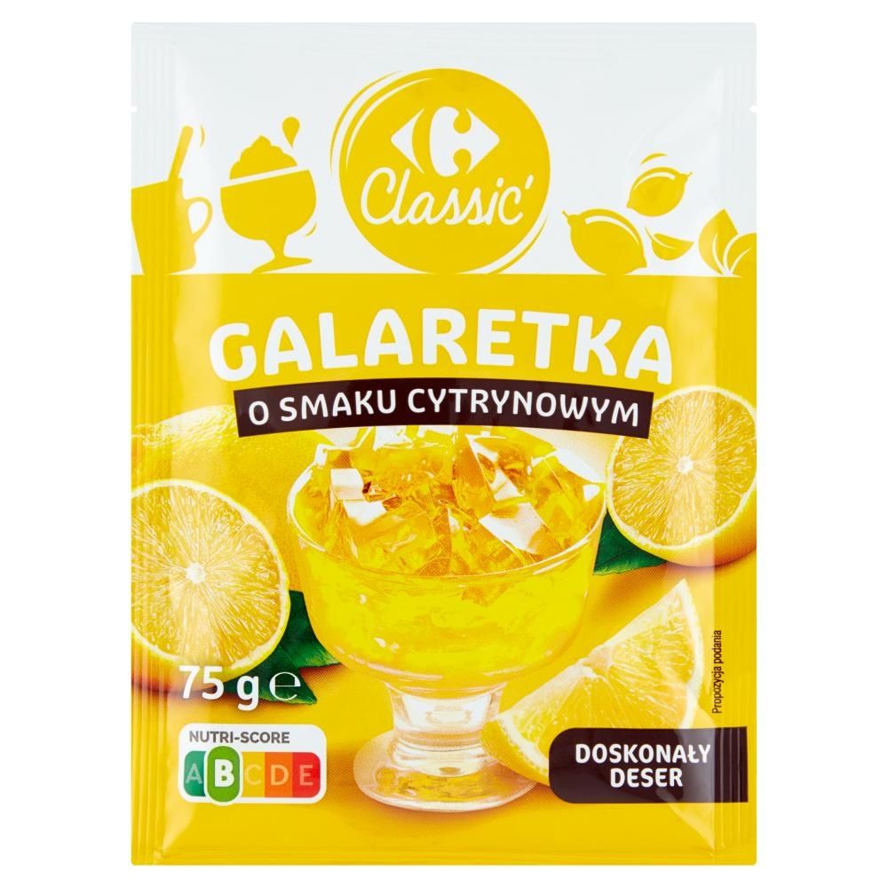 Carrefour Classic Galaretka o smaku cytrynowym 75 g