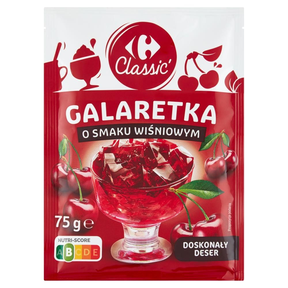 Carrefour Classic Galaretka o smaku wiśniowym 75 g