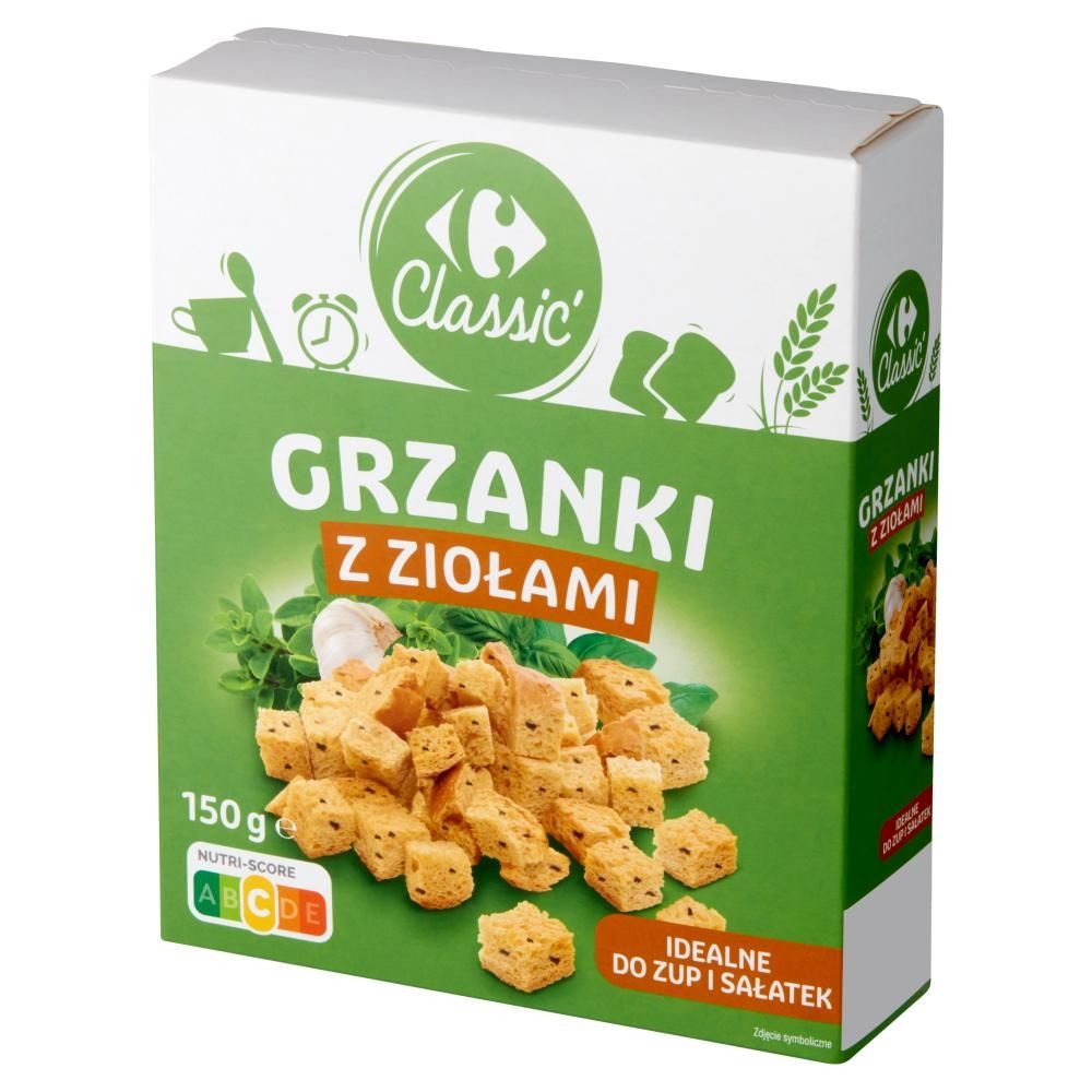 Carrefour Classic Grzanki z ziołami 150 g