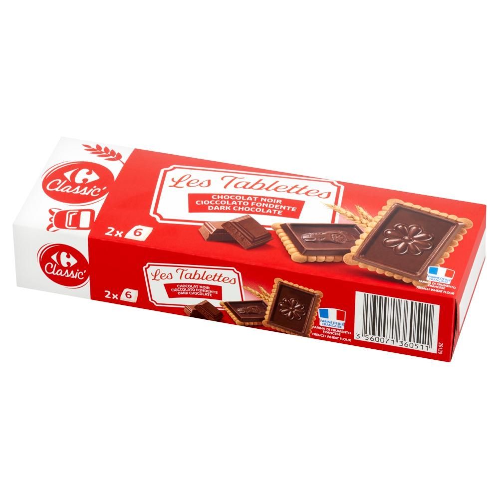 Carrefour Classic Herbatniki maślane z gorzką czekoladą 150 g