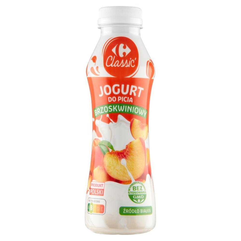 Carrefour Classic Jogurt do picia brzoskwiniowy 350 g