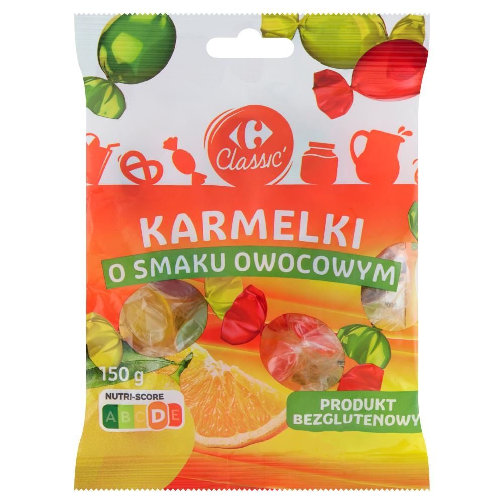 Carrefour Classic Karmelki o smaku owocowym 150 g