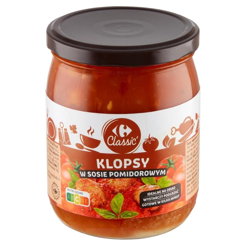 Carrefour Classic Klopsy w sosie pomidorowym 500 g