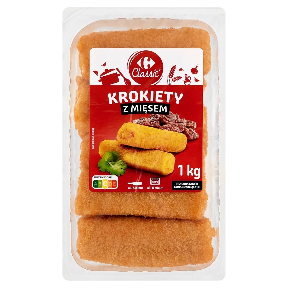 Carrefour Classic Krokiety z mięsem 1 kg