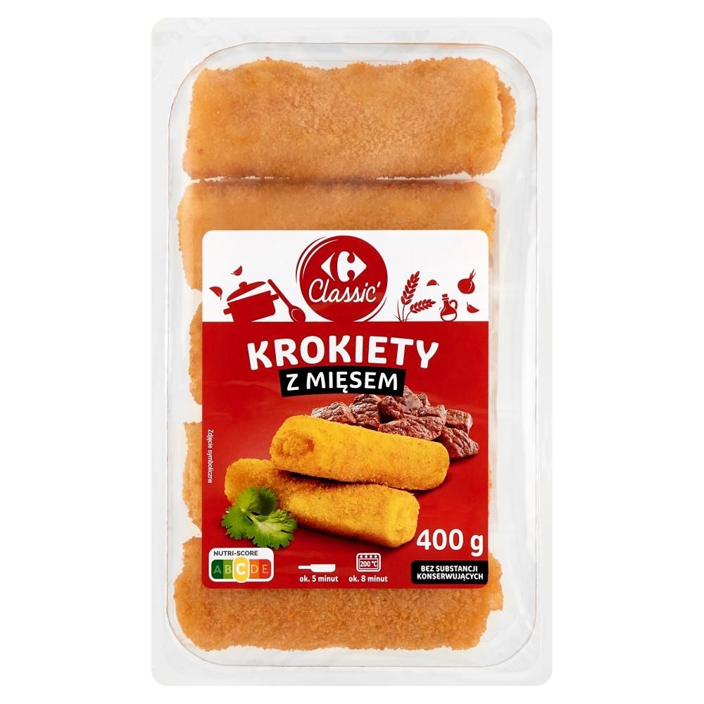 Carrefour Classic Krokiety z mięsem 400 g