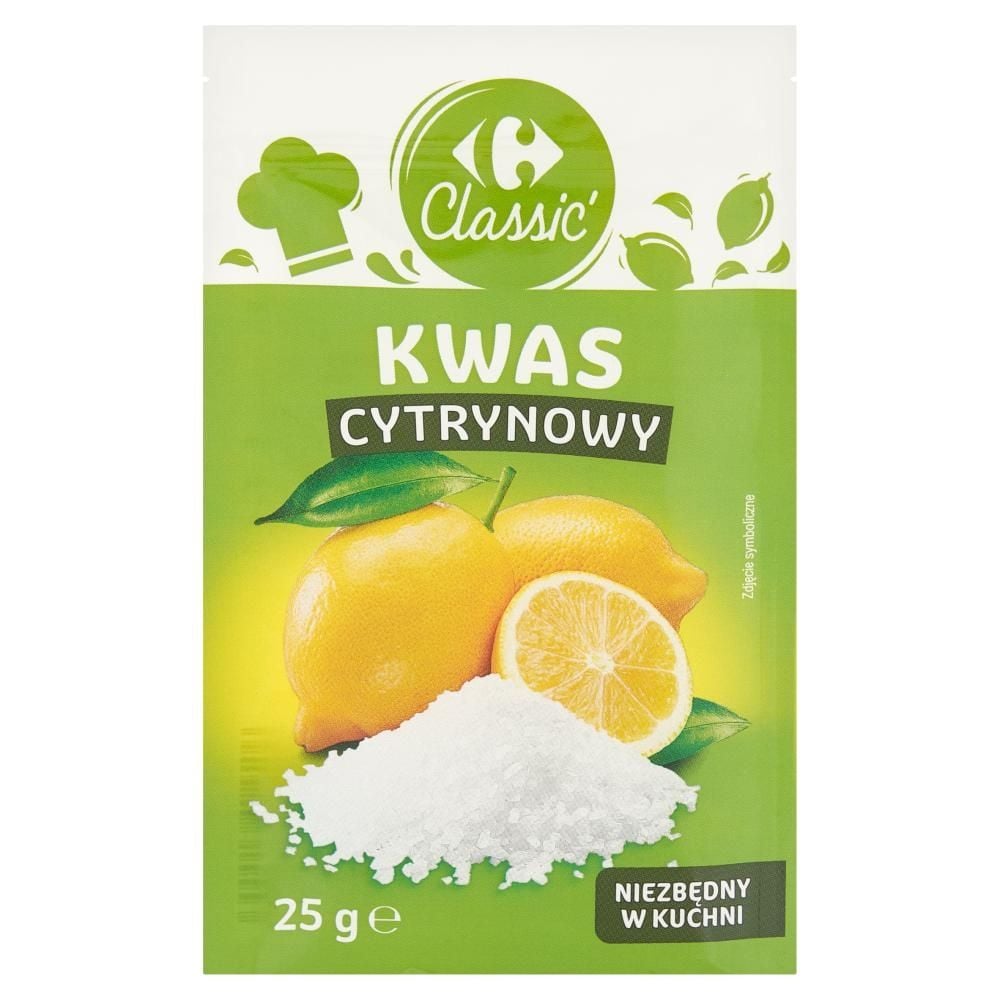 Carrefour Classic Kwas cytrynowy 25 g