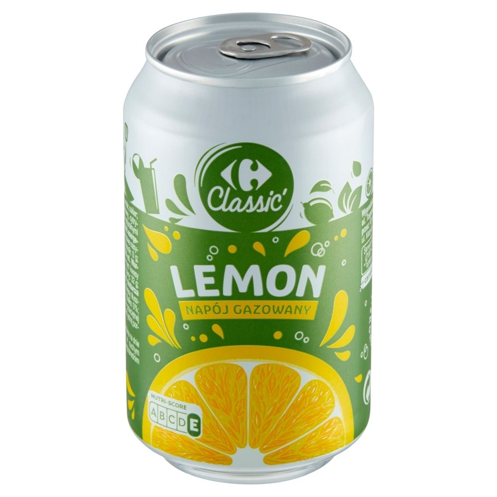 Carrefour Classic Lemon Napój gazowany 330 ml