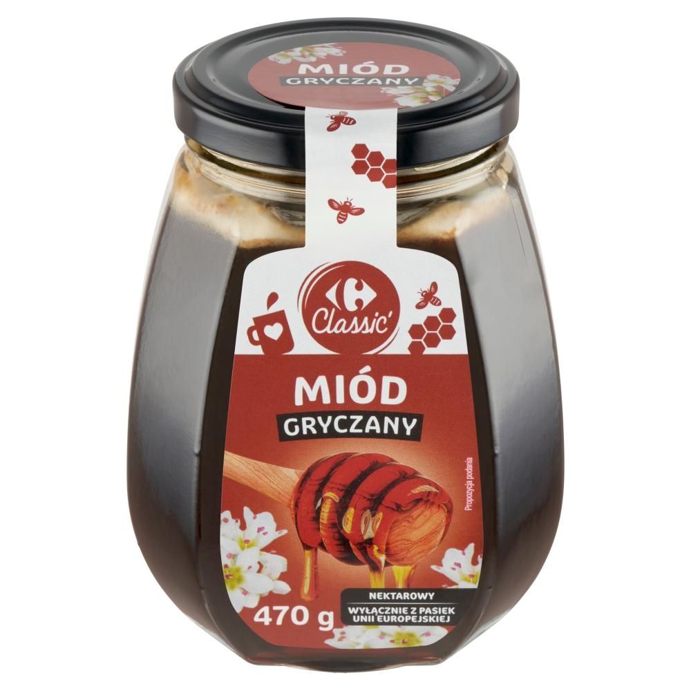 Carrefour Classic Miód gryczany nektarowy 470 g