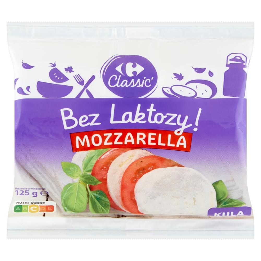 Carrefour Classic Mozzarella kula bez laktozy 125 g