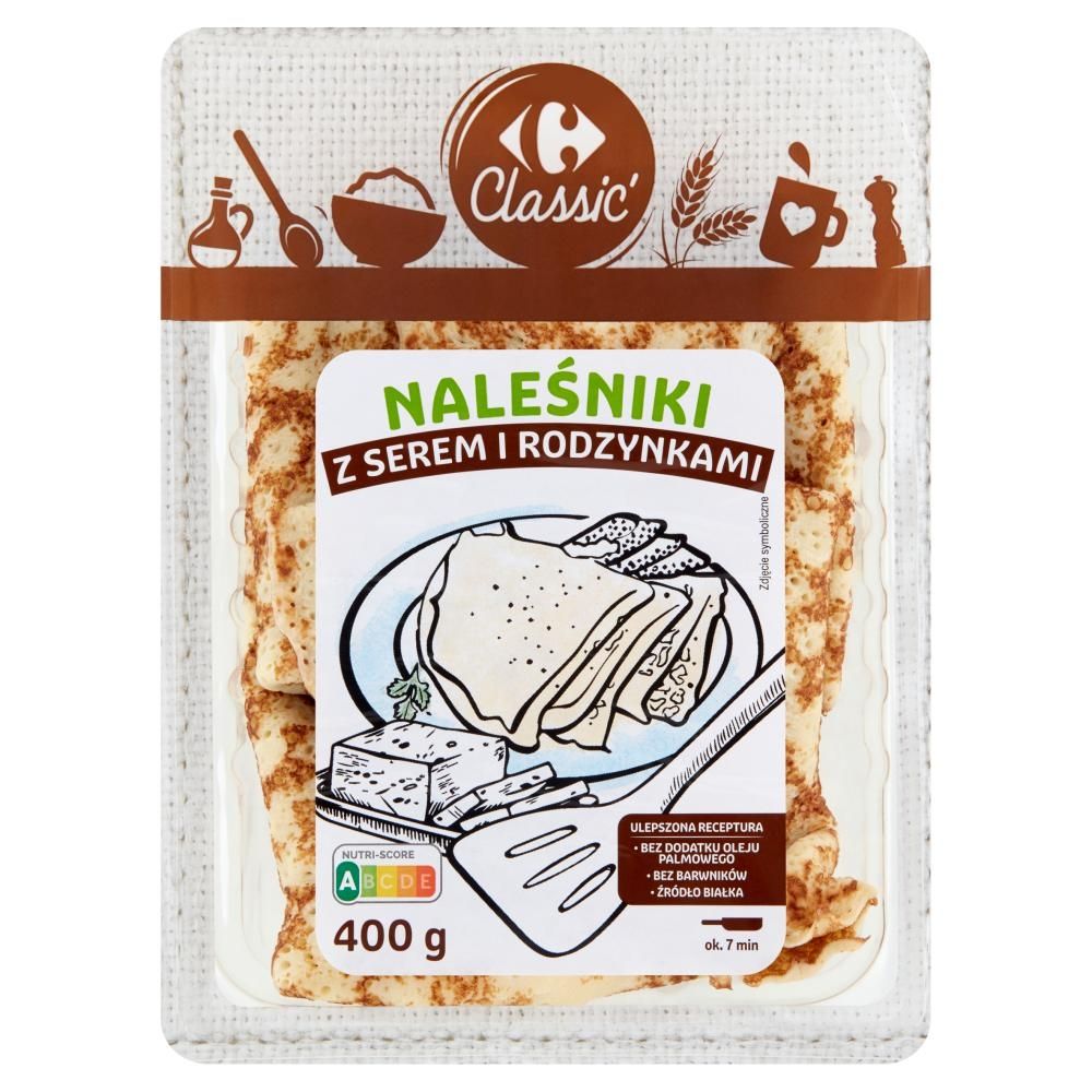 Carrefour Classic Naleśniki z serem i rodzynkami 400 g