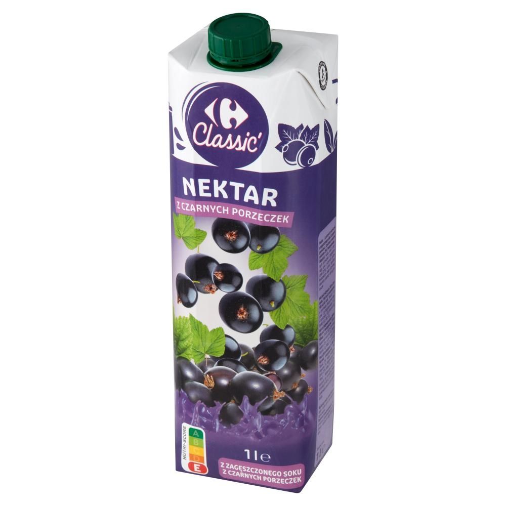 Carrefour Classic Nektar z czarnych porzeczek 1 l