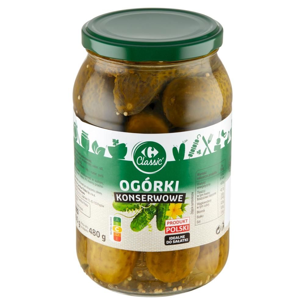 Carrefour Classic Ogórki konserwowe 900 g