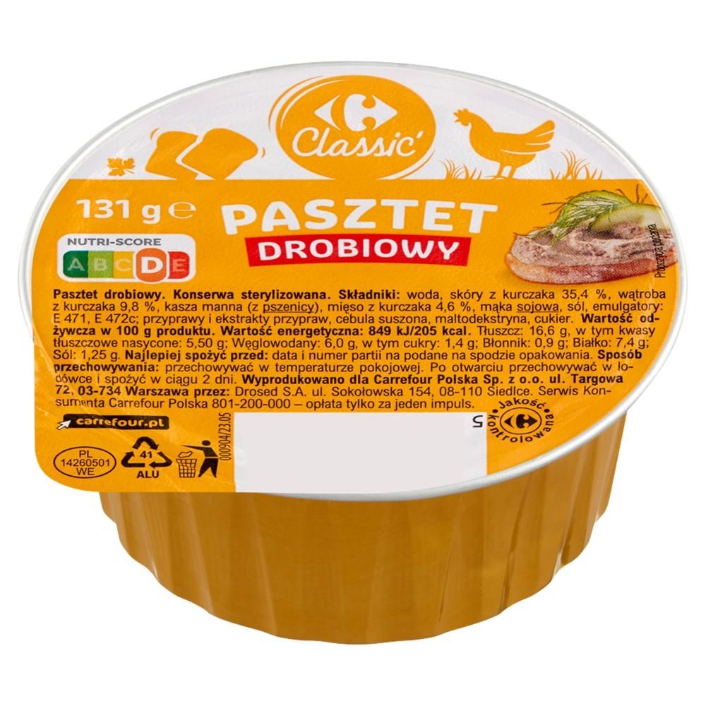 Carrefour Classic Pasztet drobiowy 131 g