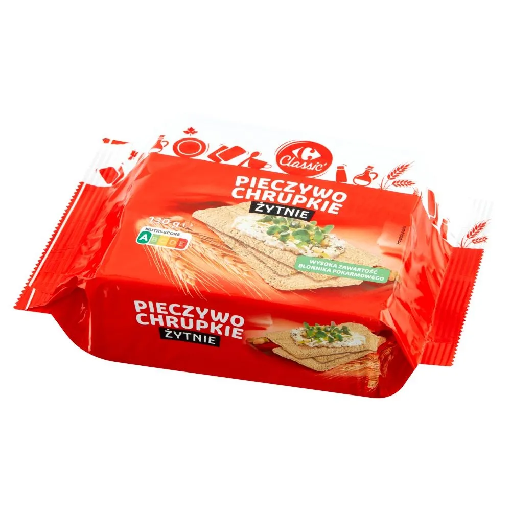 Carrefour Classic Pieczywo chrupkie żytnie 130 g