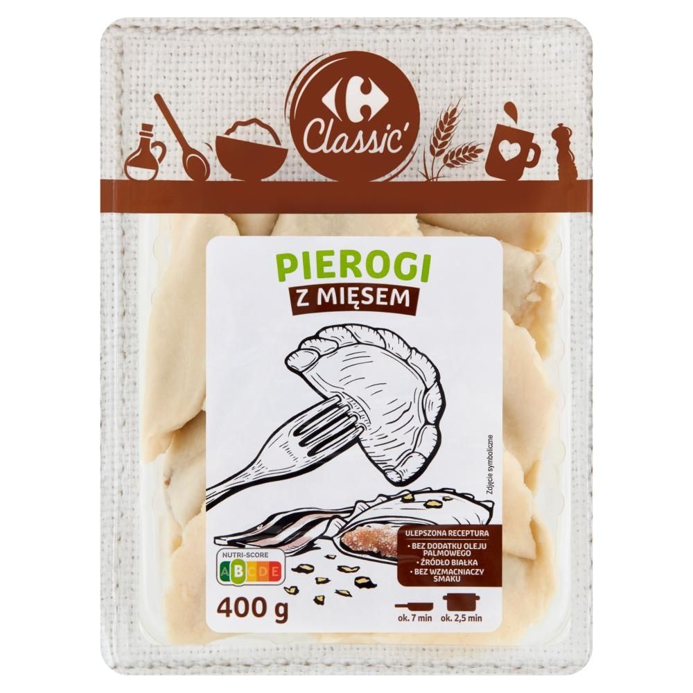 Carrefour Classic Pierogi z mięsem 400 g