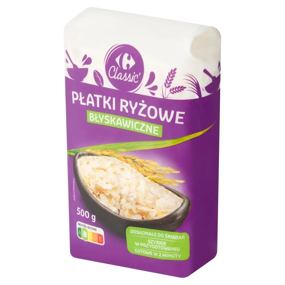 Carrefour Classic Płatki ryżowe błyskawiczne 500 g