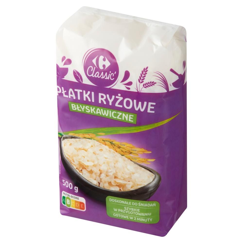 Carrefour Classic Płatki ryżowe błyskawiczne 500 g