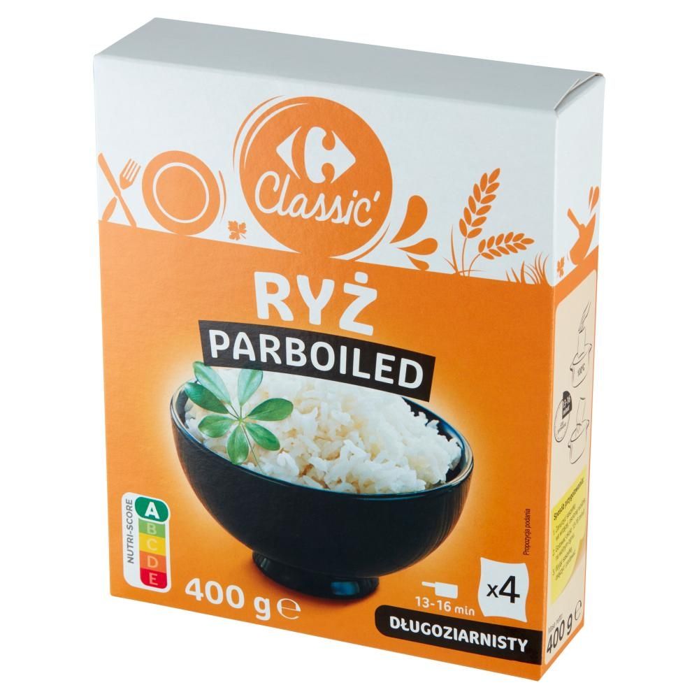 Carrefour Classic Ryż parboiled długoziarnisty 400 g