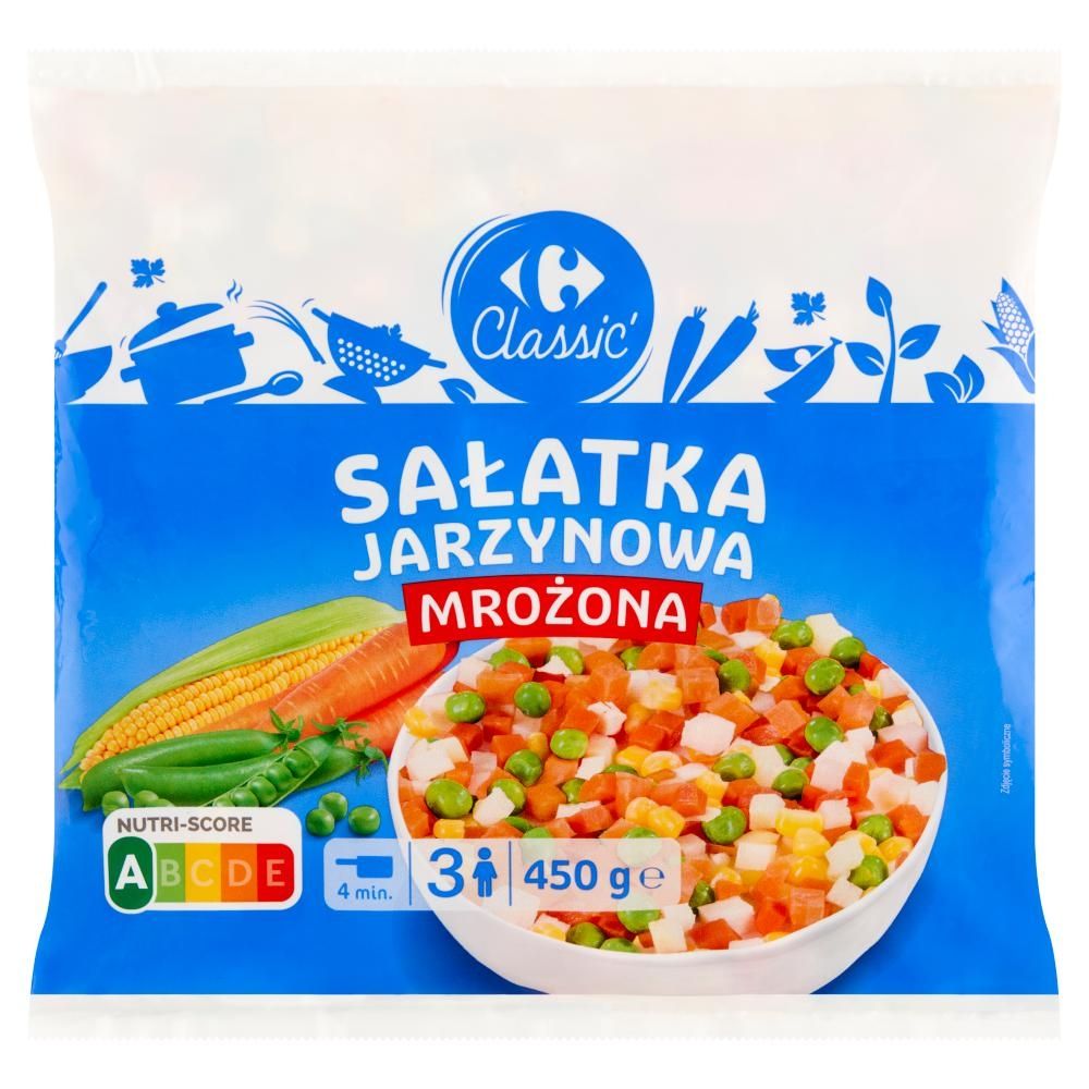 Carrefour Classic Sałatka jarzynowa mrożona 450 g