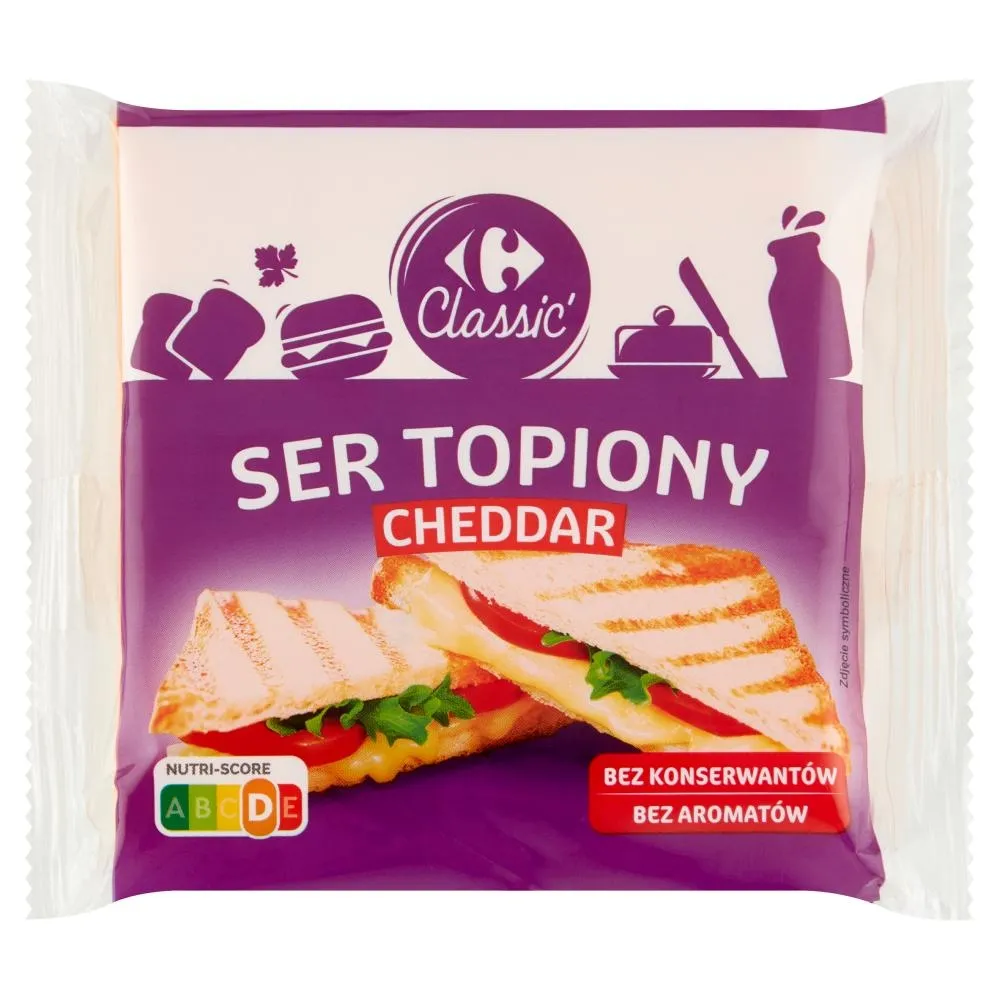 Carrefour Classic Ser topiony cheddar 130 g