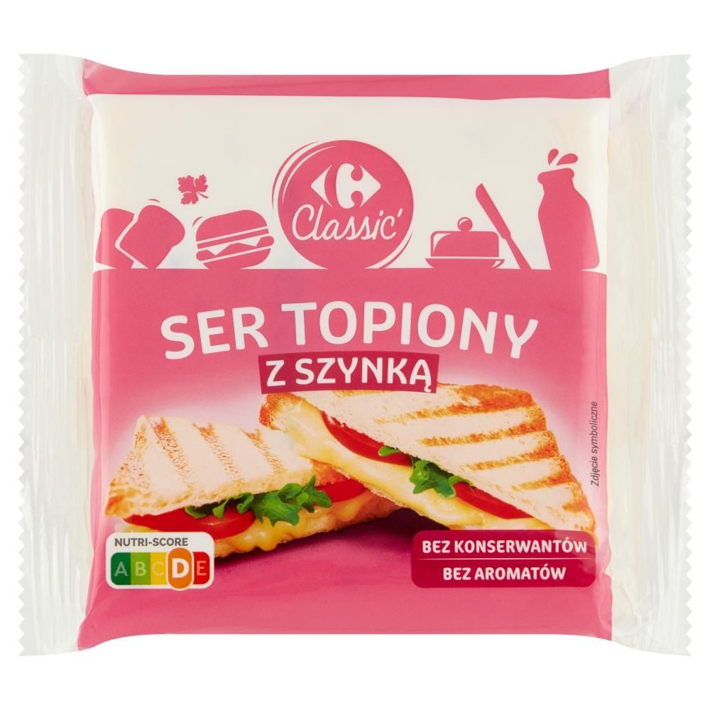 Carrefour Classic Ser topiony z szynką 130 g