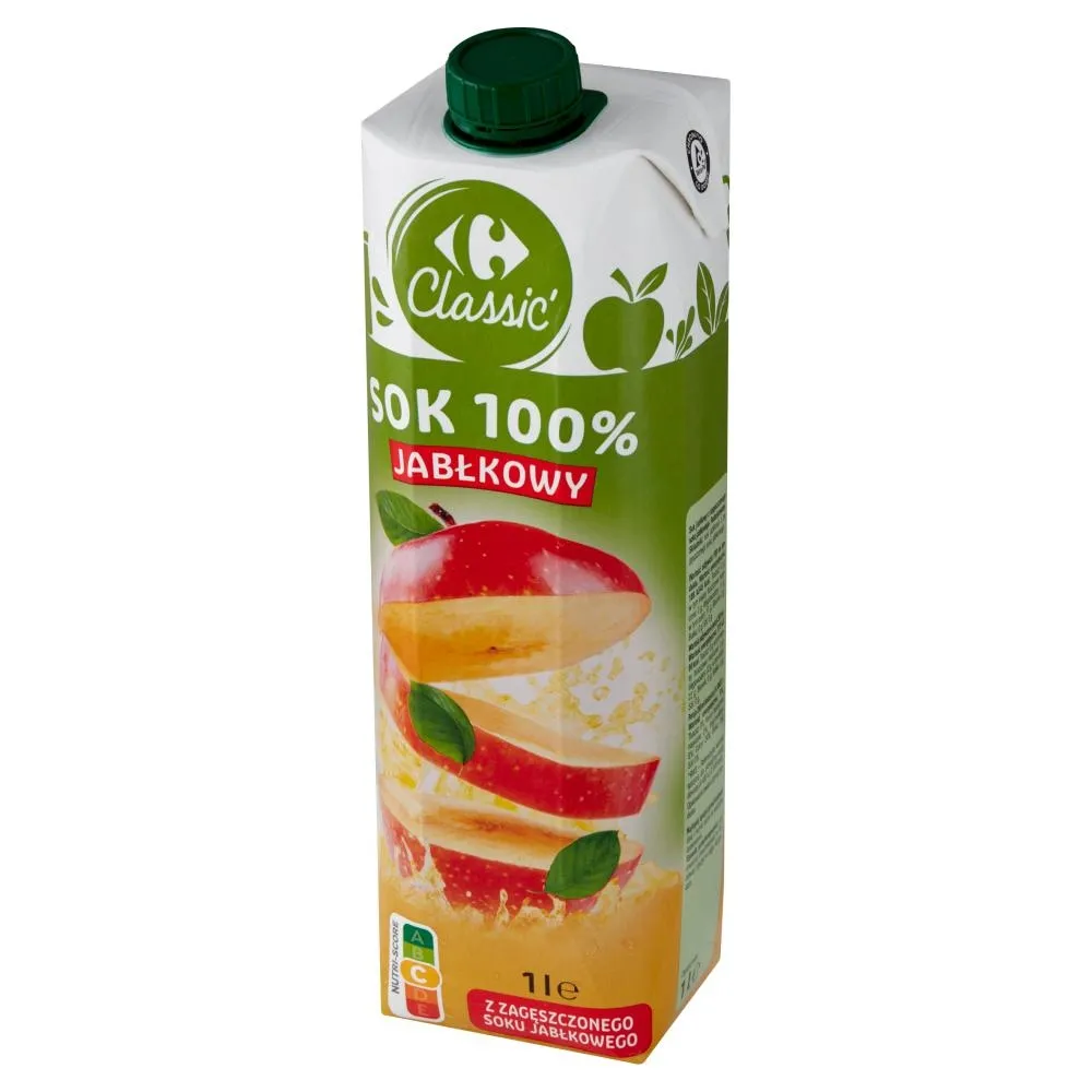 Carrefour Classic Sok 100% jabłkowy 1 l