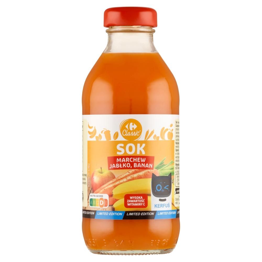 Carrefour Classic Sok marchew jabłko banan 330 ml