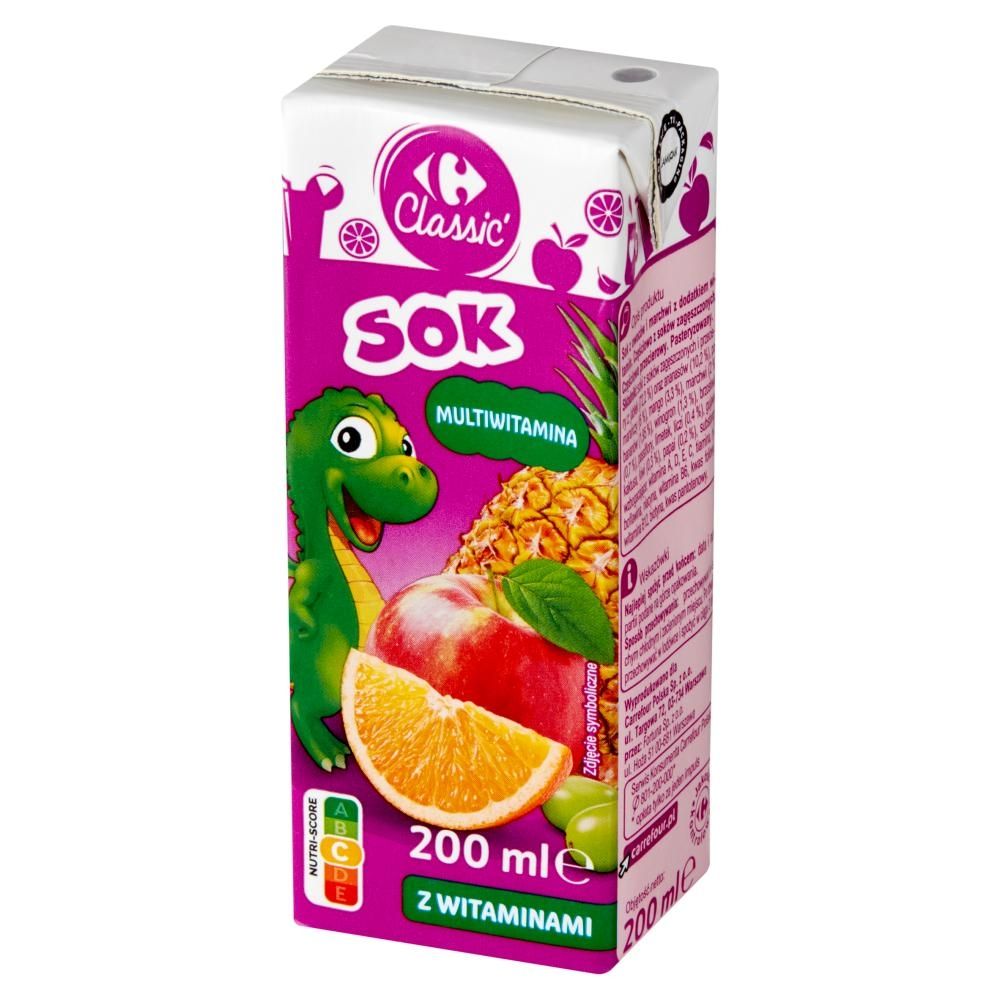 Carrefour Classic Sok multiwitamina 200 ml