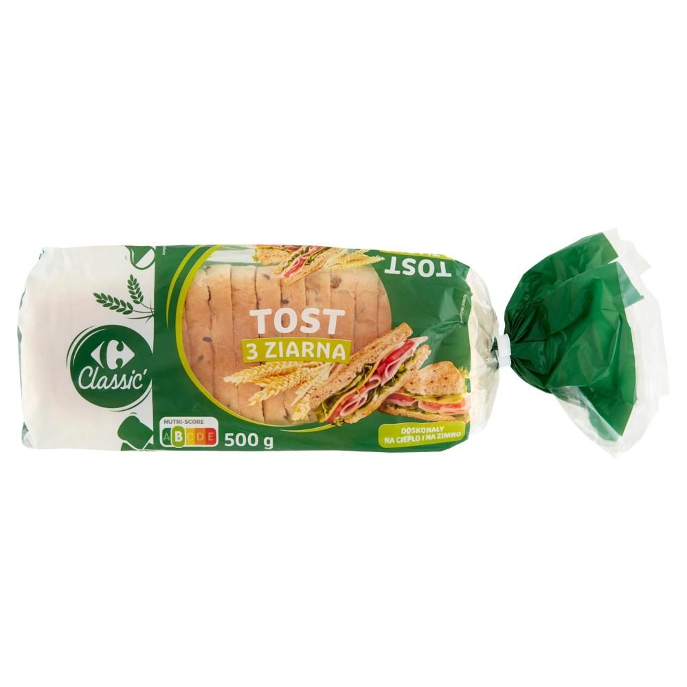 Carrefour Classic Tost 3 ziarna 500 g