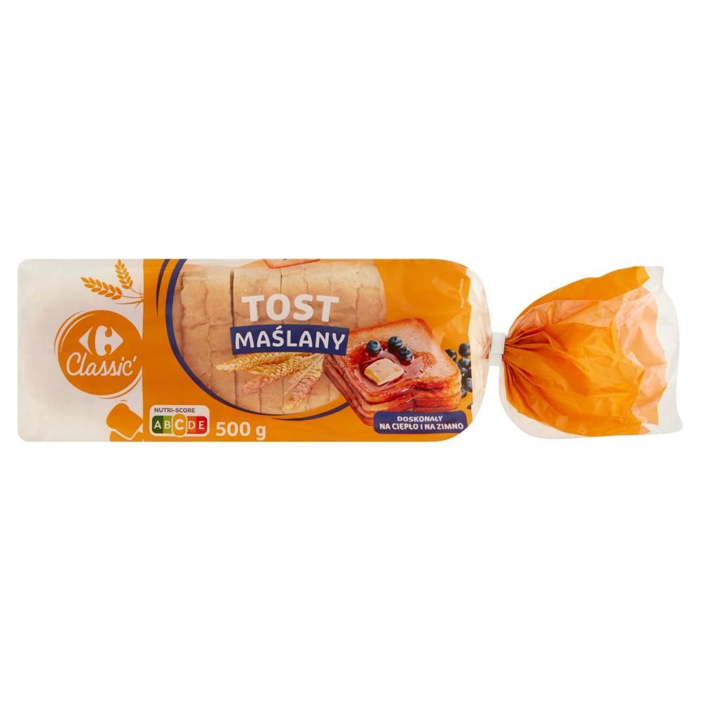 Carrefour Classic Tost maślany 500 g