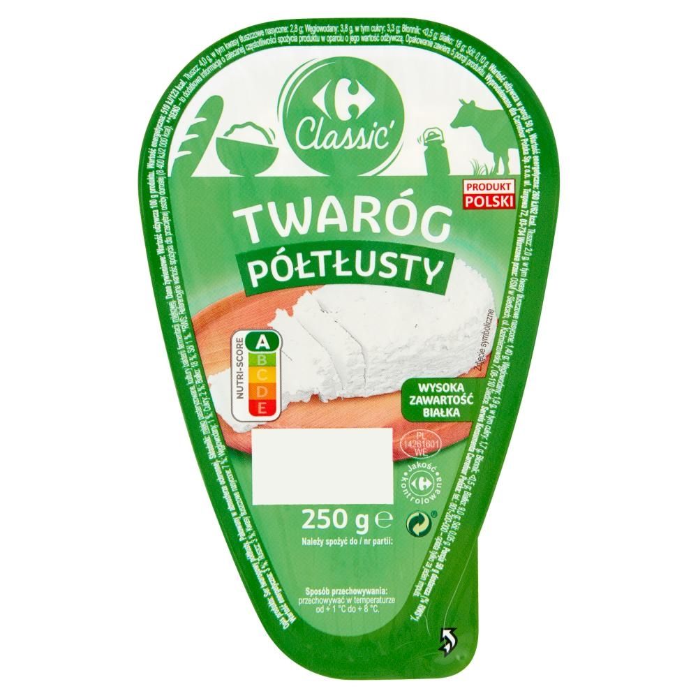 Carrefour Classic Twaróg półtłusty 250 g