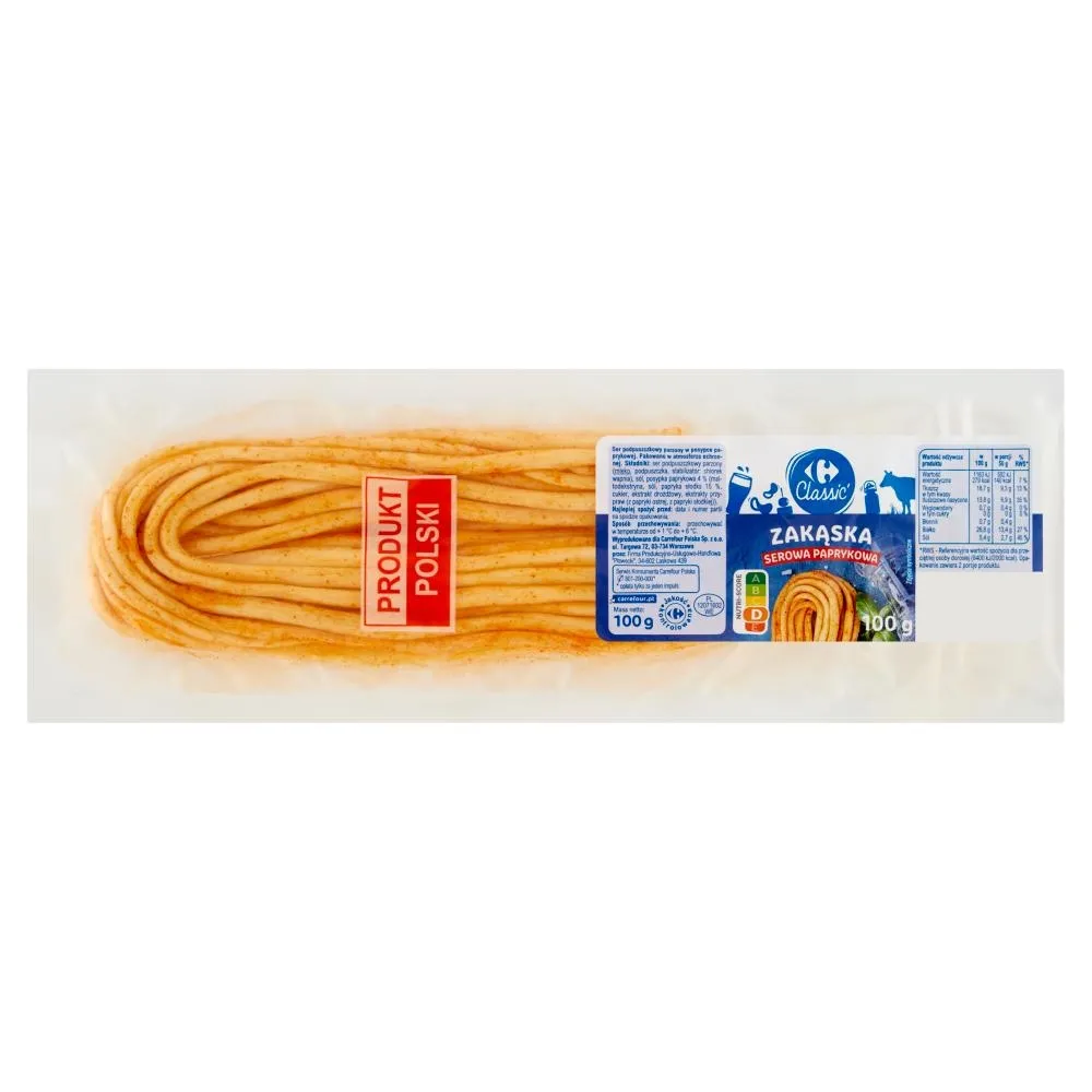 Carrefour Classic Zakąska serowa paprykowa 100 g