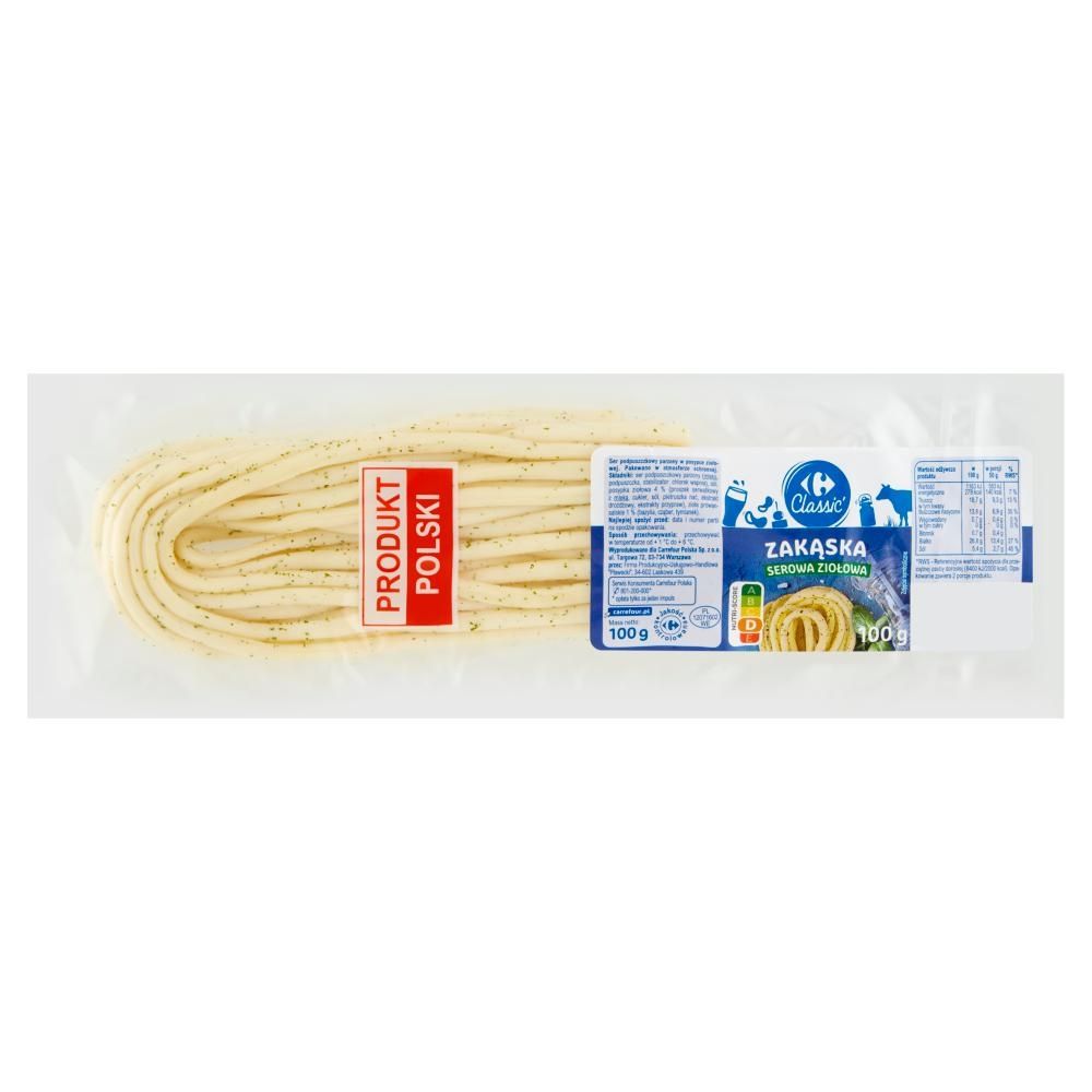 Carrefour Classic Zakąska serowa ziołowa 100 g