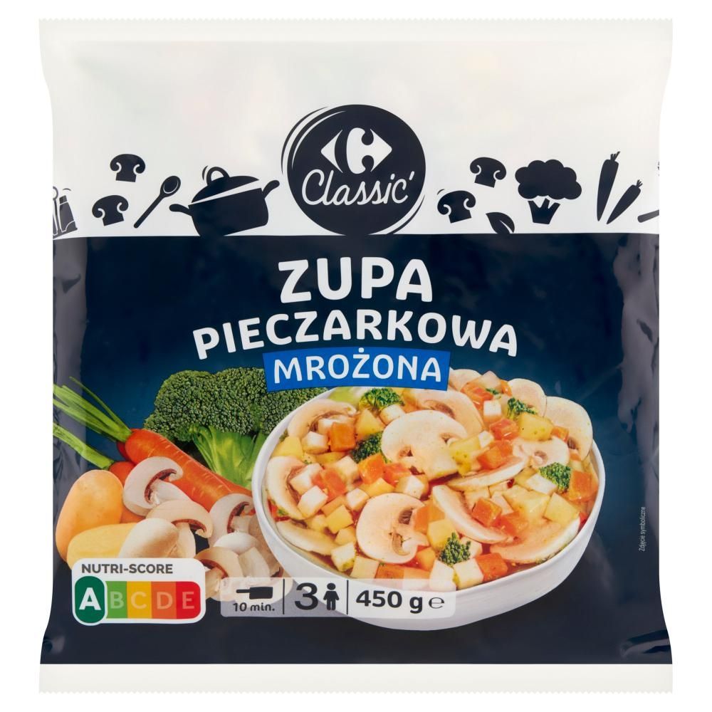 Carrefour Classic Zupa pieczarkowa mrożona 450 g