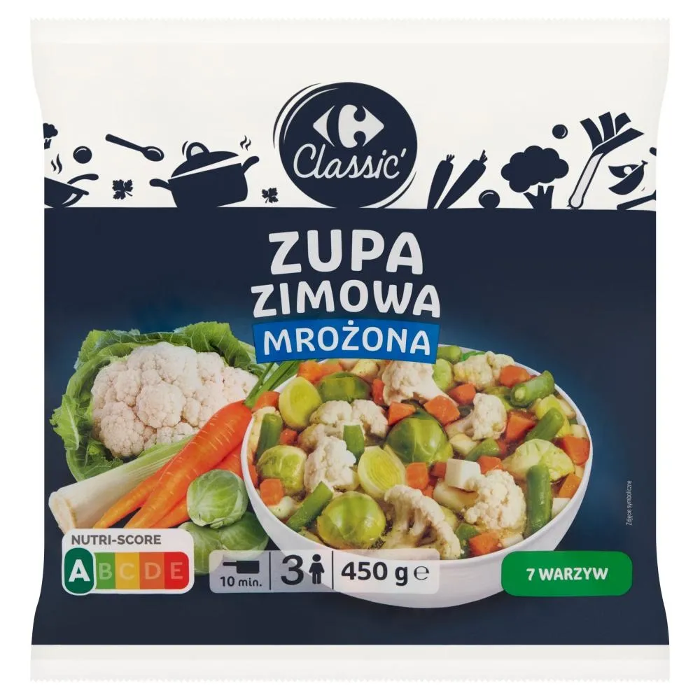 Carrefour Classic Zupa zimowa mrożona 450 g