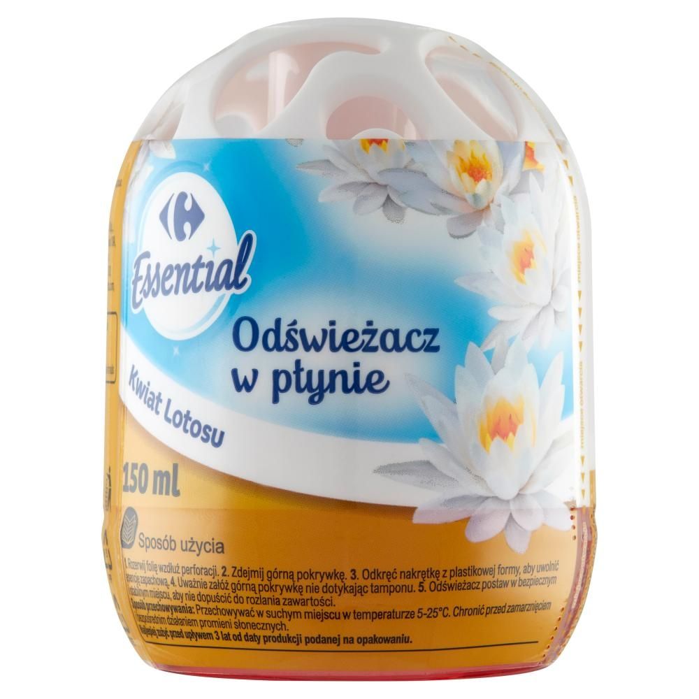 Carrefour Essential Odświeżacz w płynie kwiat lotosu 150 ml