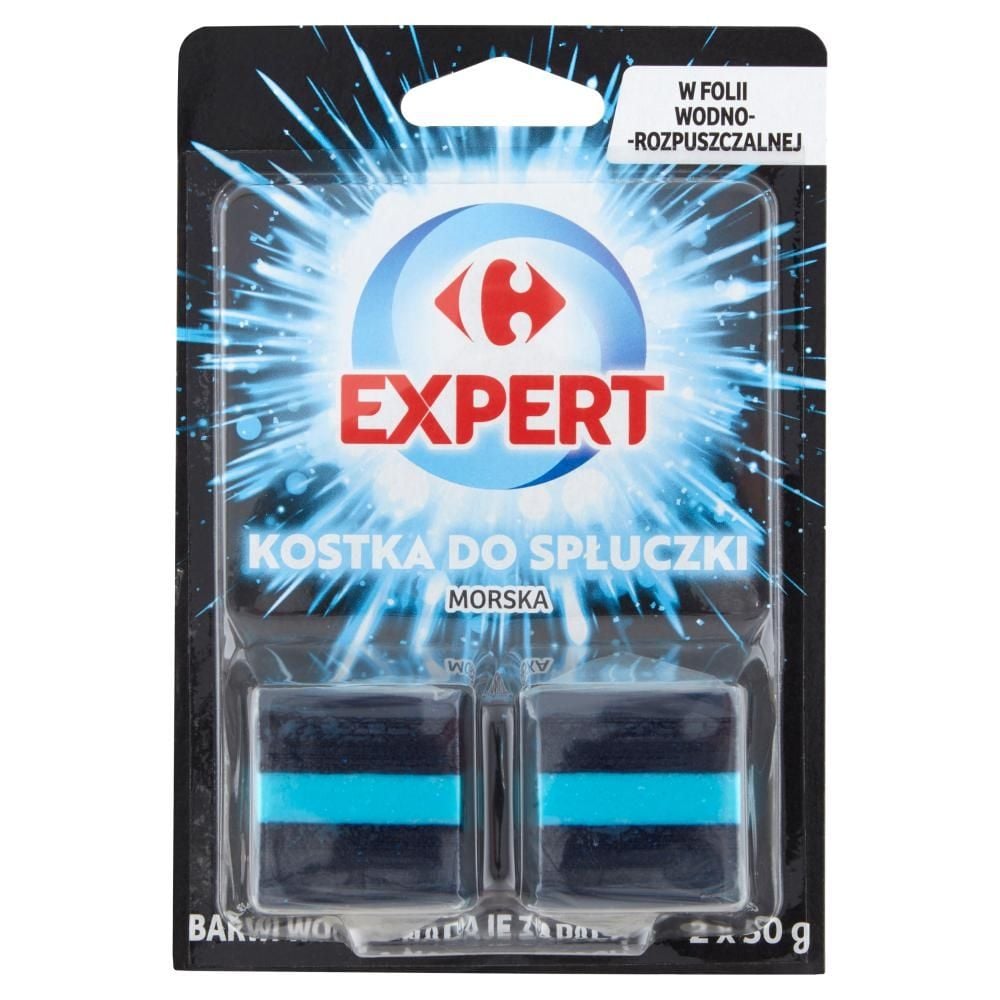 Carrefour Expert Kostka do spłuczki morska 2 x 50 g