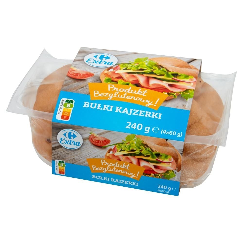 Carrefour Extra Bułki kajzerki 240 g (4 x 60 g)